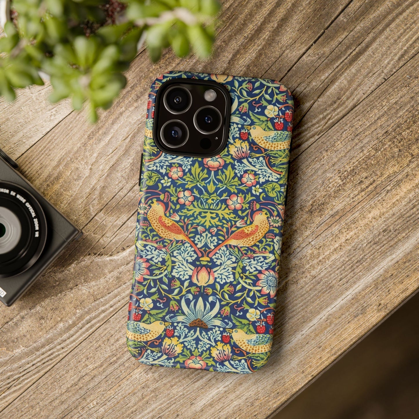 Floral Phone Case | Tough Cases, Stylish Protection, Unique Gift, Eco-Friendly, Floral Pattern, Bird Design