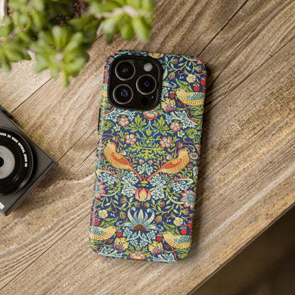 Floral Phone Case | Tough Cases, Stylish Protection, Unique Gift, Eco-Friendly, Floral Pattern, Bird Design