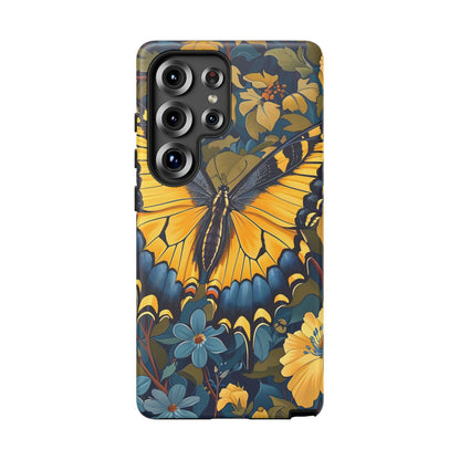 Colorful Butterfly Phone Case, Floral Design, Tough Cases, Protective Cover, Gifts for Nature Lovers, Birthday Present