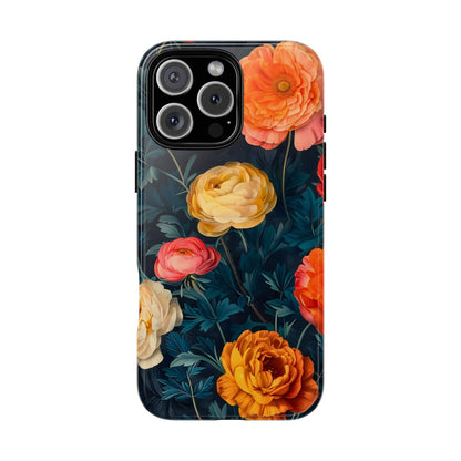 Floral Phone Case - Tough Cases, Stylish Protection, Gift for Flower Lovers, Customizable Cover, Floral Design Mobile Accessory