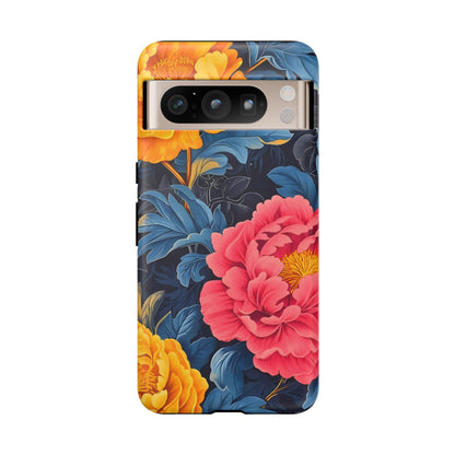 Floral Phone Case, Tough Cases, Stylish Mobile Cover, Gifts for Her, Phone Accessories, Unique Flower Design