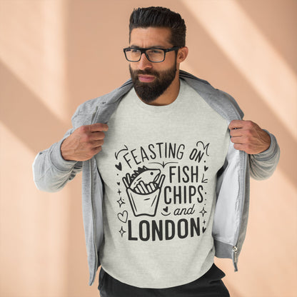 Unisex Crewneck Sweatshirt - Fish Chips and London