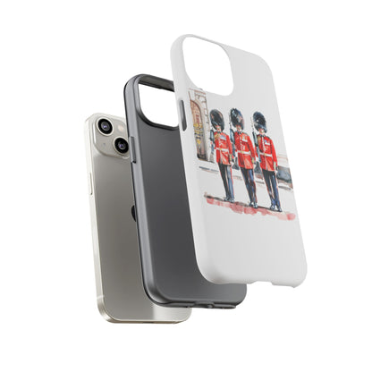 Phone Case with Royal Guard Design, Unique Cell Cover, London Souvenir, Tough Phone Case, Gift for Travelers, Stylish Street Photography