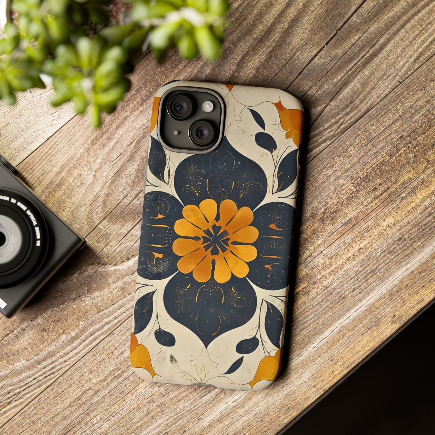 Floral Phone Case - Tough Cases, Botanical iPhone Cover, Vintage Flower Design, Durable Smartphone Protection, Unique Gift Idea