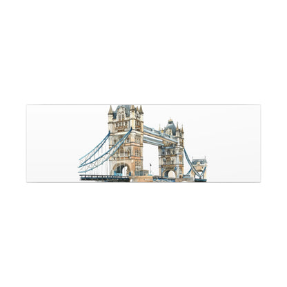 London Bridge Matte Canvas Wall Art, Elegant Home Decor, Unique Gift for Art Lovers, Travel Enthusiast Wall Decor, Modern Aesthetic