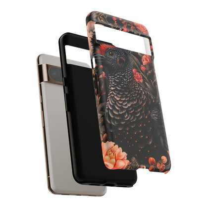 Tough Cases: Floral Design Phone Case, Stylish Protection for Your Phone, Unique Gift for Bird Lovers, Vibrant Floral Art, [...]