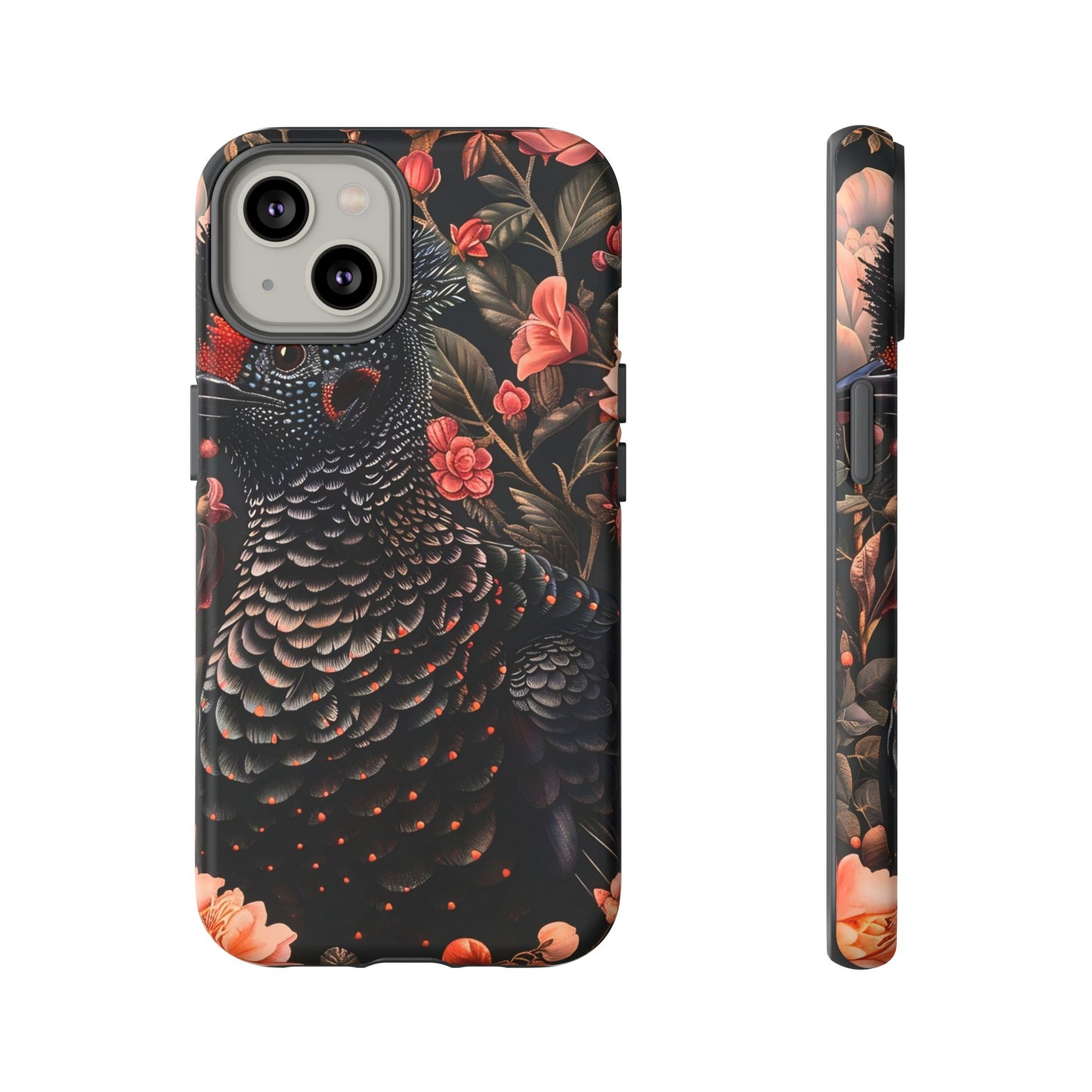 Tough Cases: Floral Design Phone Case, Stylish Protection for Your Phone, Unique Gift for Bird Lovers, Vibrant Floral Art, [...]