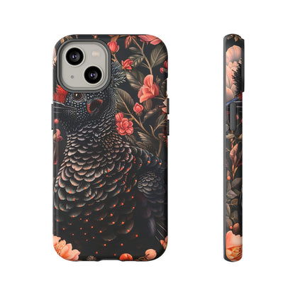 Tough Cases: Floral Design Phone Case, Stylish Protection for Your Phone, Unique Gift for Bird Lovers, Vibrant Floral Art, [...]