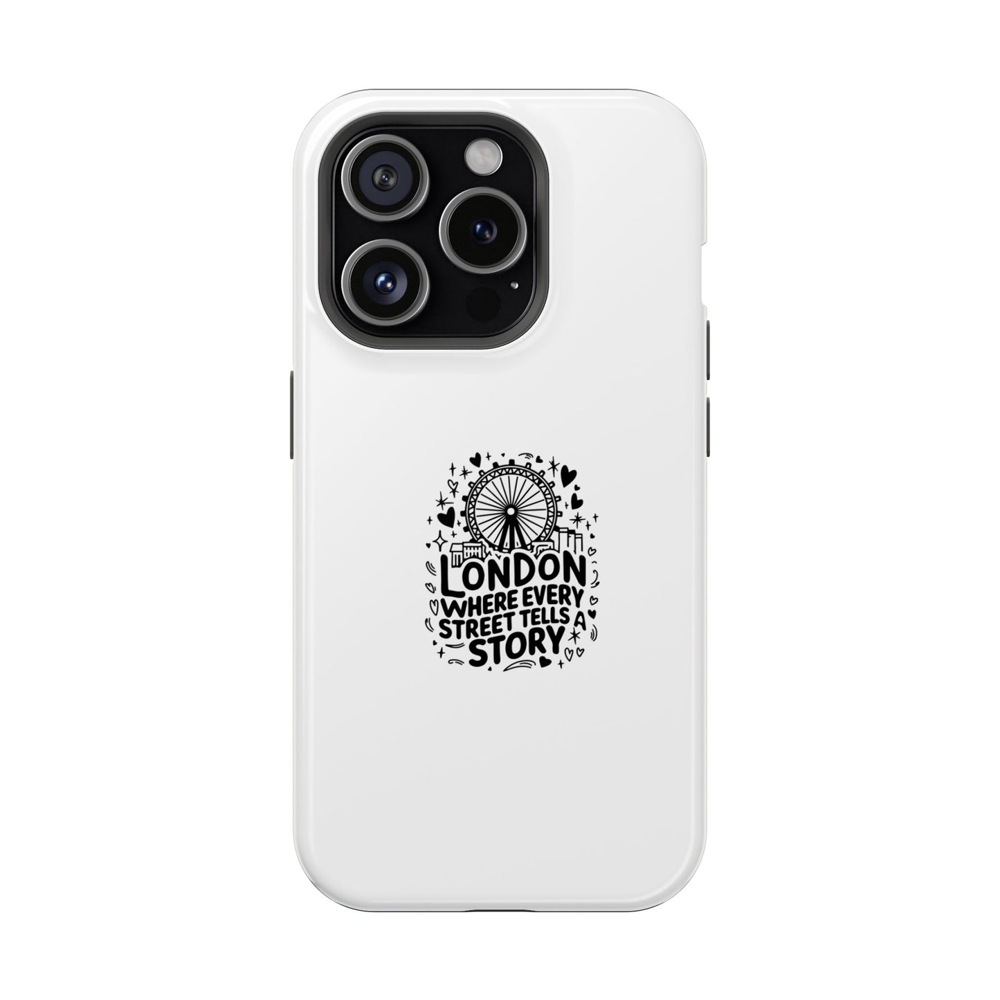 London Story Magnetic Tough Case - Unique Design for Travel Lovers