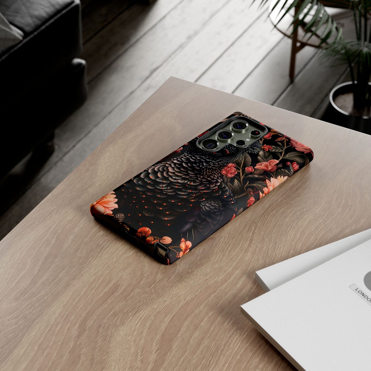 Tough Cases: Floral Design Phone Case, Stylish Protection for Your Phone, Unique Gift for Bird Lovers, Vibrant Floral Art, [...]