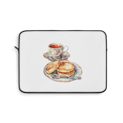 Tea Time Laptop Sleeve | Cozy Design for Work or School, Laptop Bag, Gifts for Tea Lovers, Cute Tech Accessories, Pastel Art