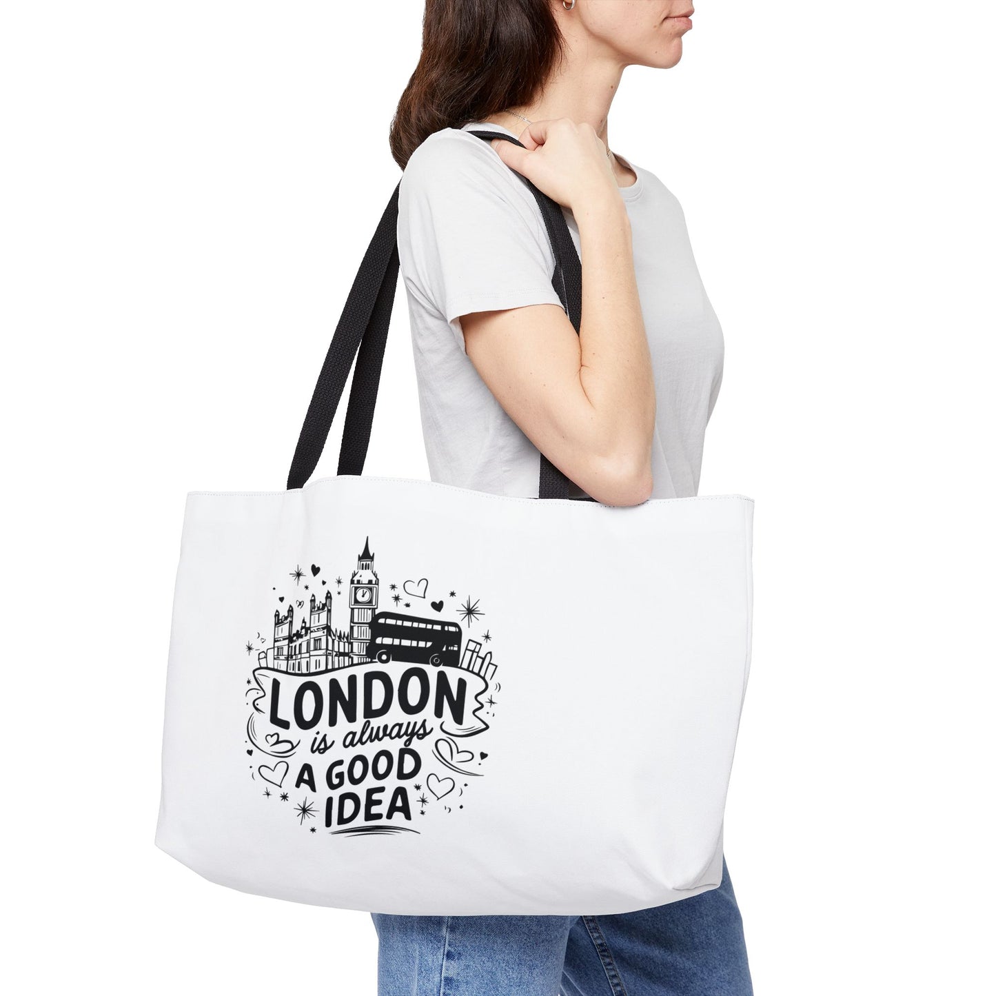 London is Always a Good Idea Weekender Tote Bag | Travel, Gift, Beach, Shopping, Weekend Getaway Accessory
