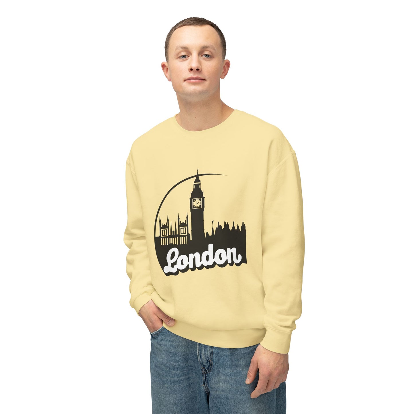 Unisex Lightweight Crewneck Sweatshirt - London's Aesthetic
