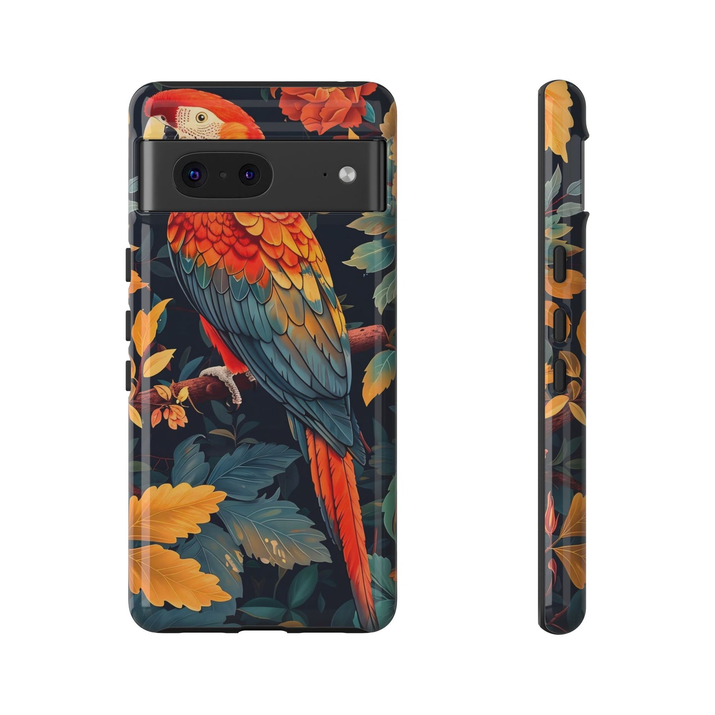 Vibrant Parrot Phone Case - Tough, Stylish, Nature-Inspired, Tropical, Wildlife, Perfect Gift, Summer Vibes