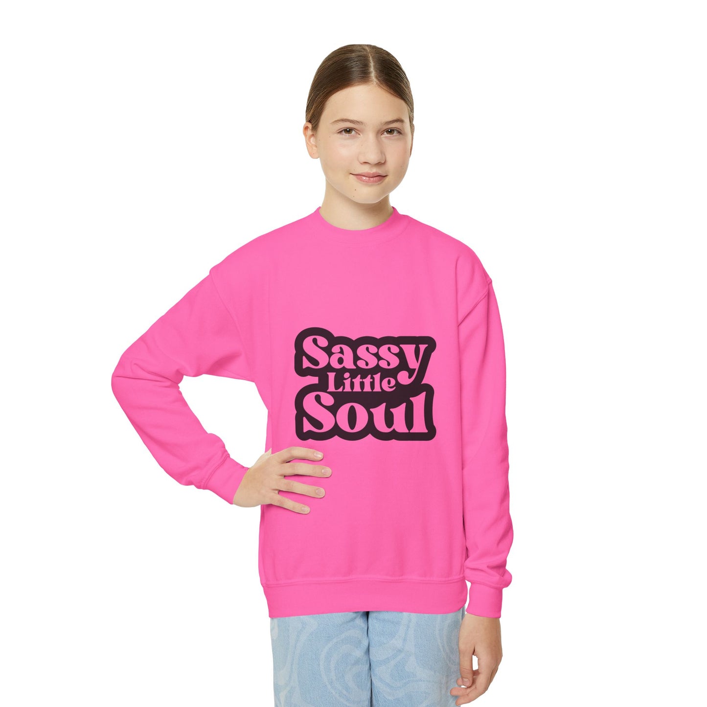 Sassy Little Soul Youth Crewneck Sweatshirt - Fun & Stylish Kids Apparel
