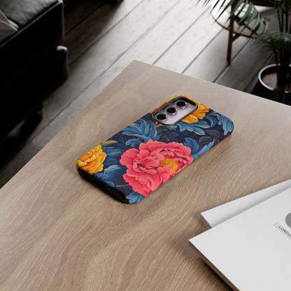Floral Phone Case, Tough Cases, Stylish Mobile Cover, Gifts for Her, Phone Accessories, Unique Flower Design