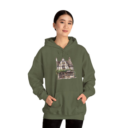 Unisex Heavy Blend™ Hooded Sweatshirt - Elegant British Village Homes