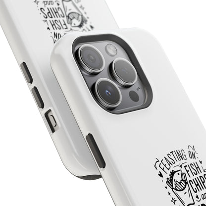 Feasting on Fish & Chips Phone Case, Cute London Inspired Magnetic Tough Case, Unique Gift for Food Lovers, Travel Accessory, British [...]