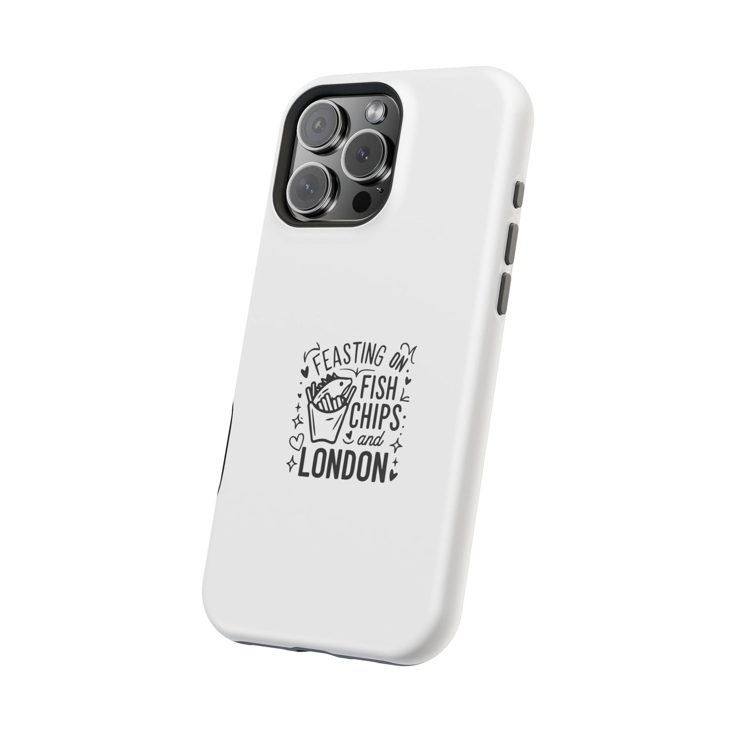 Feasting on Fish & Chips Phone Case, Cute London Inspired Magnetic Tough Case, Unique Gift for Food Lovers, Travel Accessory, British [...]