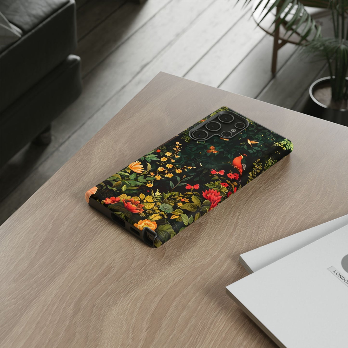 Floral Tough Phone Case, Nature-Inspired Design, Ideal for Garden Lovers, Gift for Birthdays, Christmas, Eco-Friendly Accessory