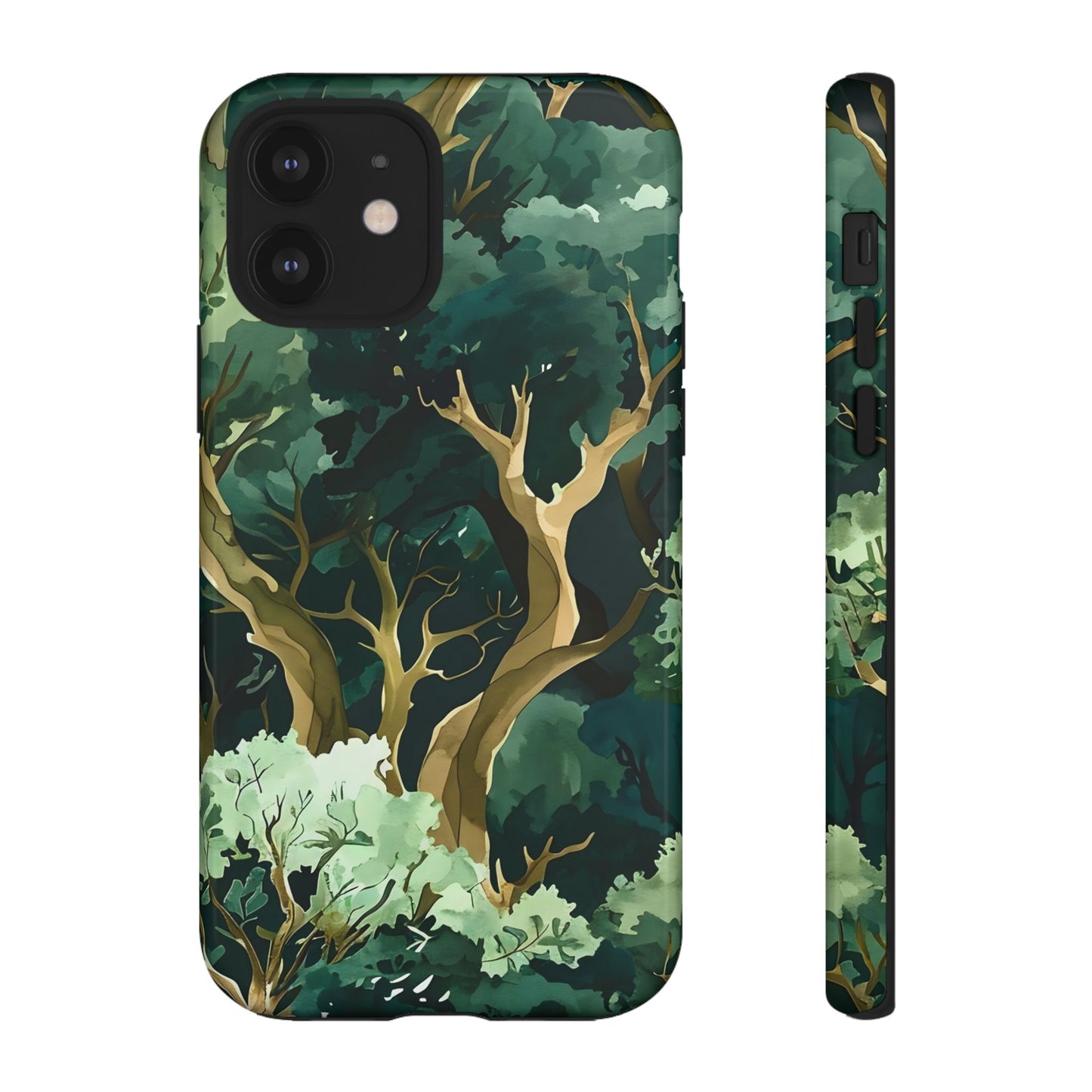 Forest Green Phone Case, Nature-Inspired Tough Cases, Eco-Friendly Gift, Outdoor Lover Accessory, Unique Phone Cover