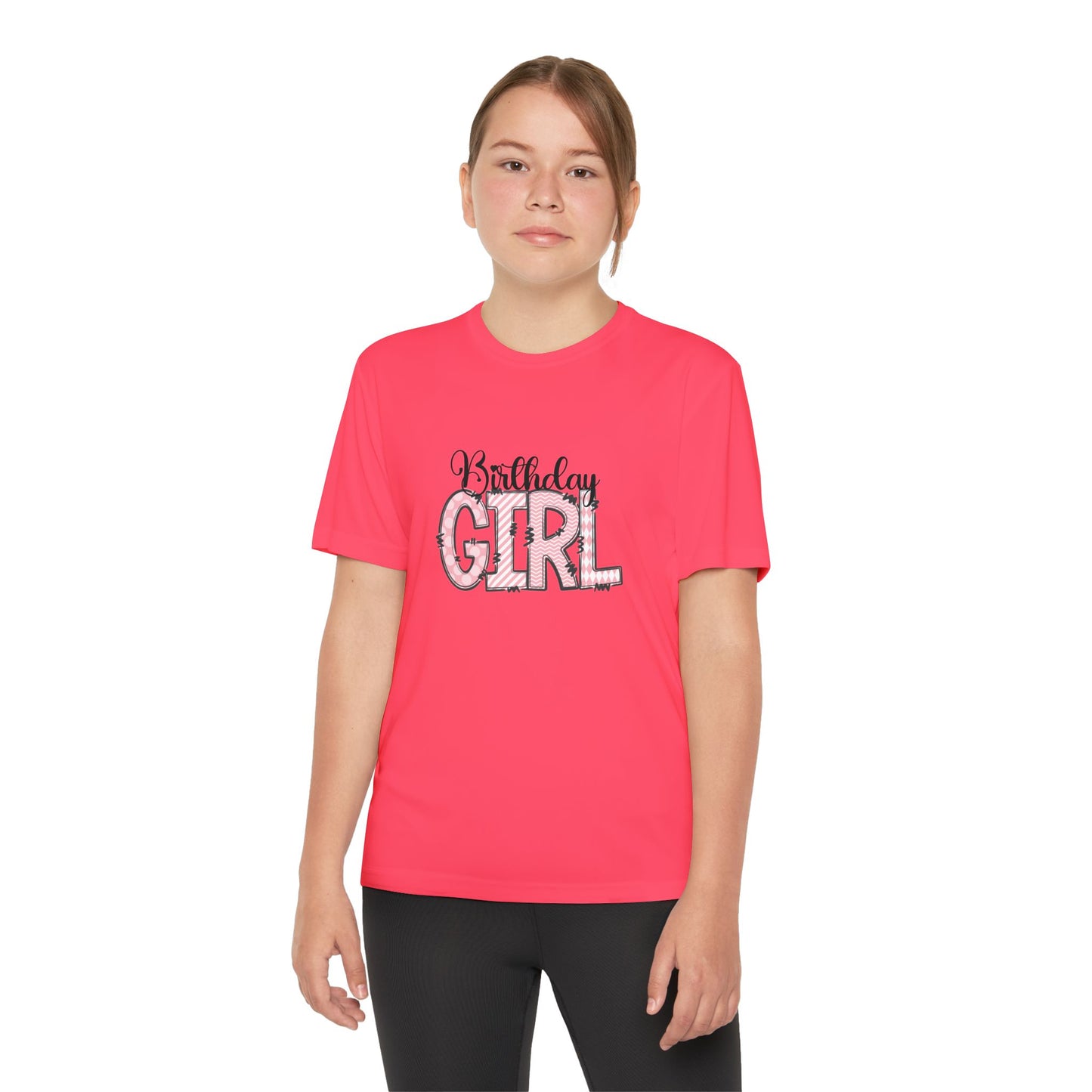 Youth Tee - Retro Boho Birthday Girl PNG for T-Shirts - Cute Celebration Shirt for Girls