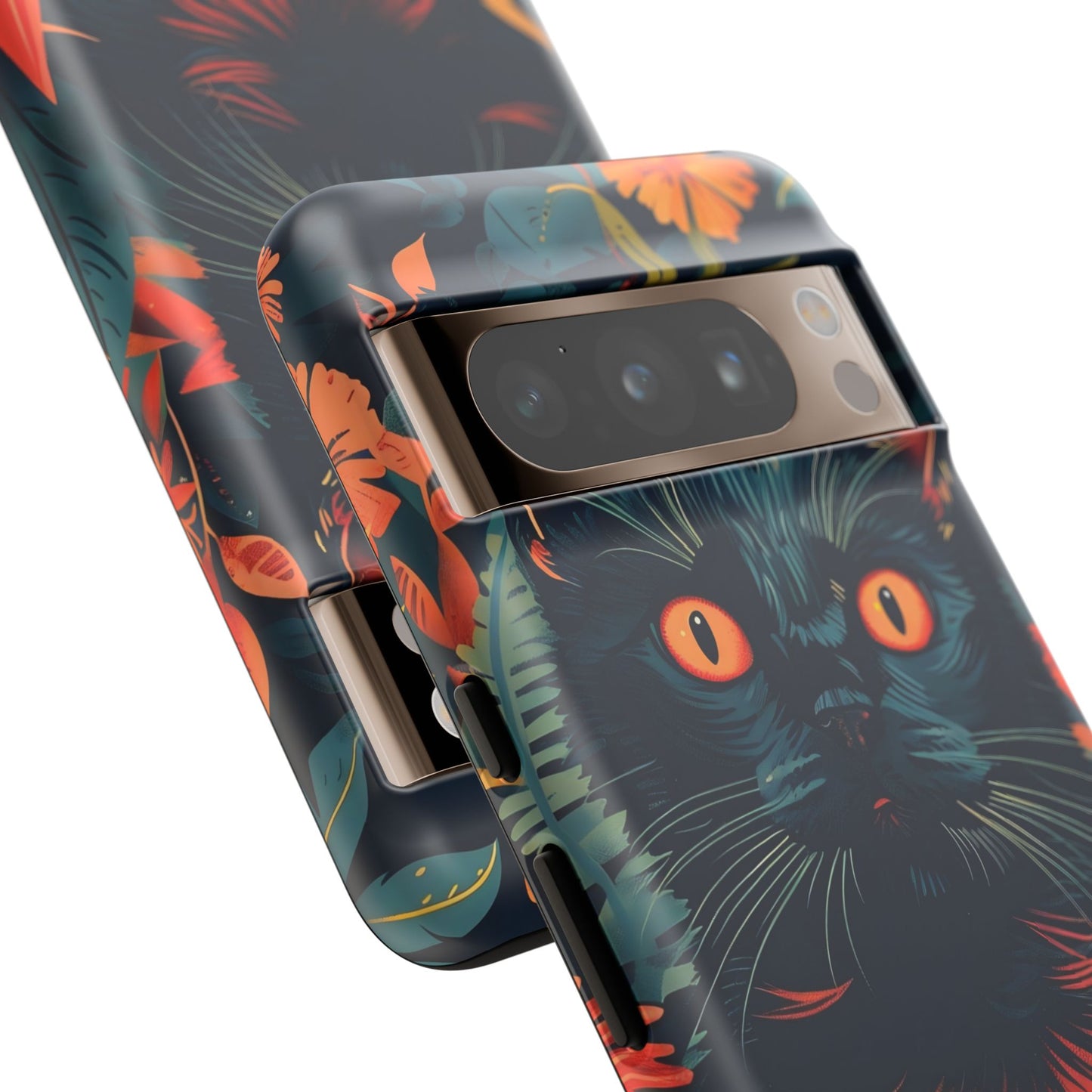 Feline Jungle iPhone Case - Tough and Unique Cat Design, Pet Lover Gift, Animal Phone Accessory, Nature Inspired, Halloween Style