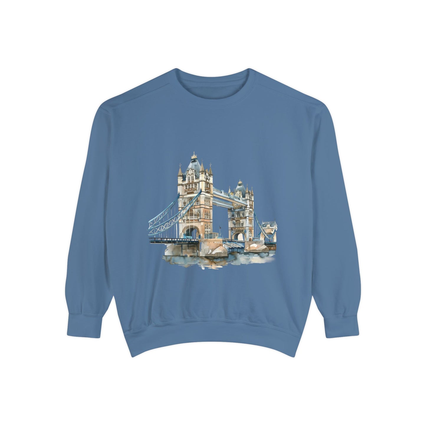 Unisex Garment-Dyed Sweatshirt - London Bridge