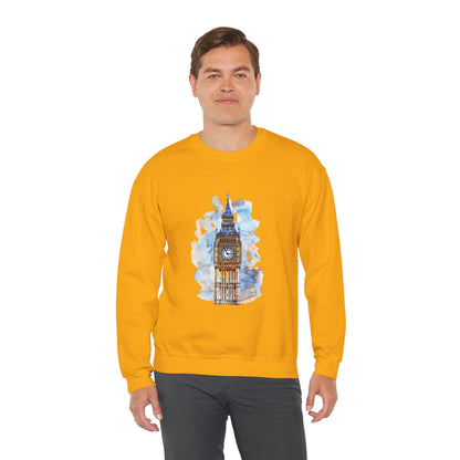 Unisex Heavy Blend™ Crewneck Sweatshirt Elegant - Iconic Big Ben Clock Tower