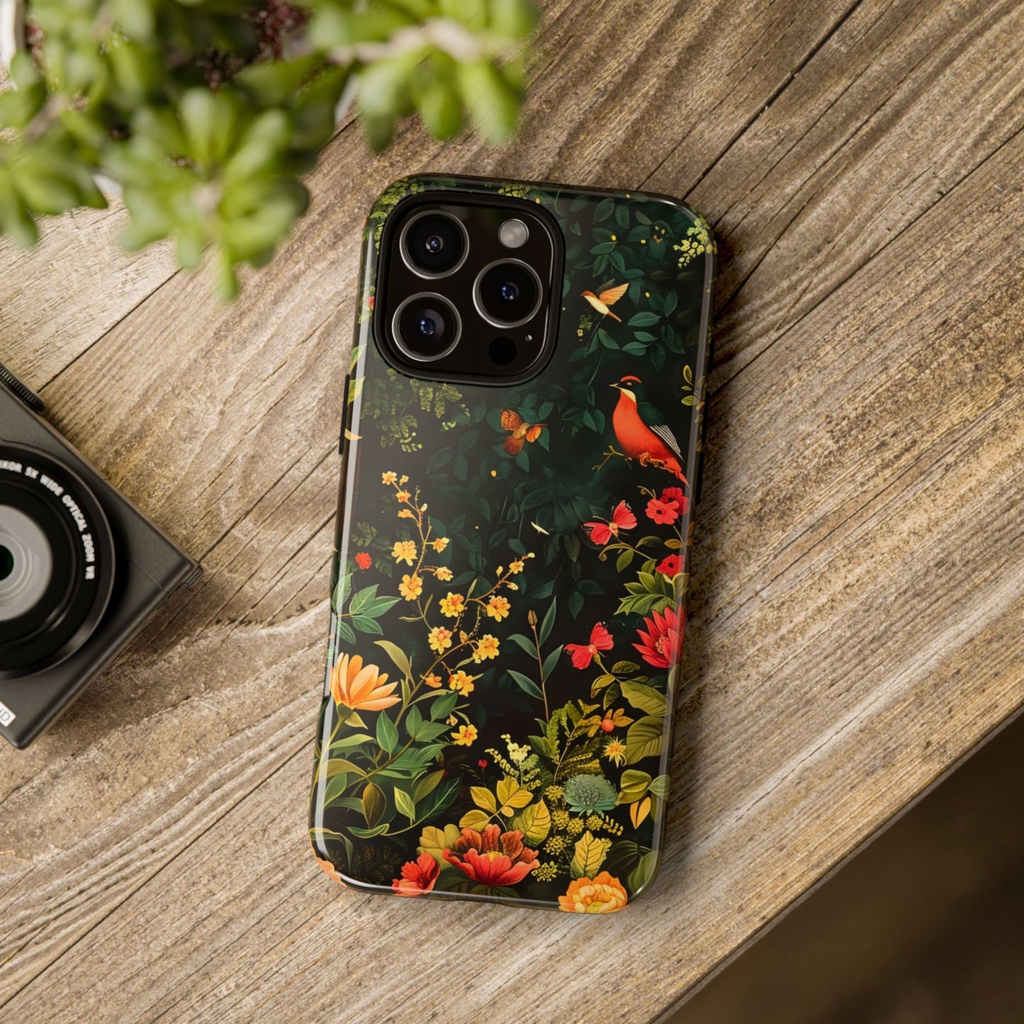 Floral Tough Phone Case, Nature-Inspired Design, Ideal for Garden Lovers, Gift for Birthdays, Christmas, Eco-Friendly Accessory