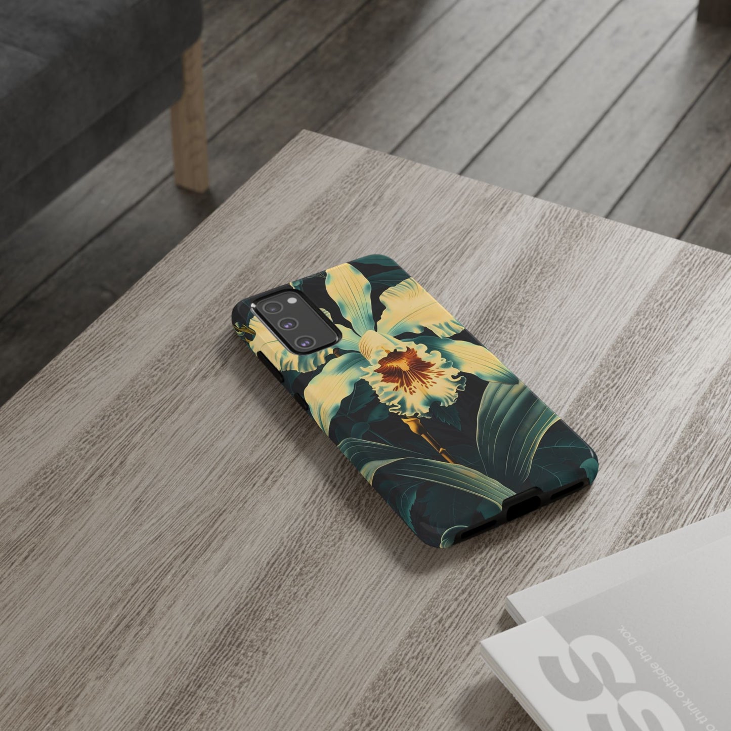 Floral Phone Case - Tough Cases with Orchid Design, Durable Smartphone Cover for Nature Lovers, Floral Gift for Her, Botanical [...]
