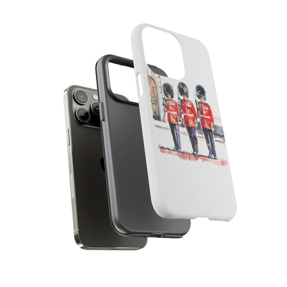 Phone Case with Royal Guard Design, Unique Cell Cover, London Souvenir, Tough Phone Case, Gift for Travelers, Stylish Street Photography