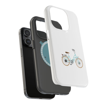 Charming Bicycle Magnetic Tough Case, Fun Phone Cover, Bike Lover Gift, Unique Mobile Accessory, Perfect for Fall and Spring Adventures