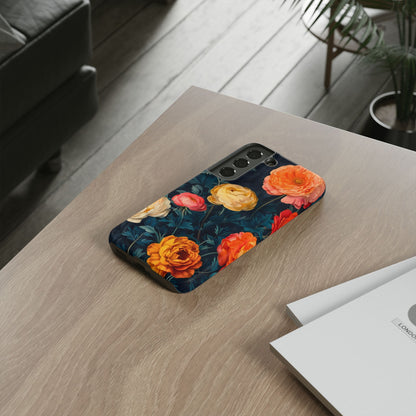Floral Phone Case - Tough Cases, Stylish Protection, Gift for Flower Lovers, Customizable Cover, Floral Design Mobile Accessory