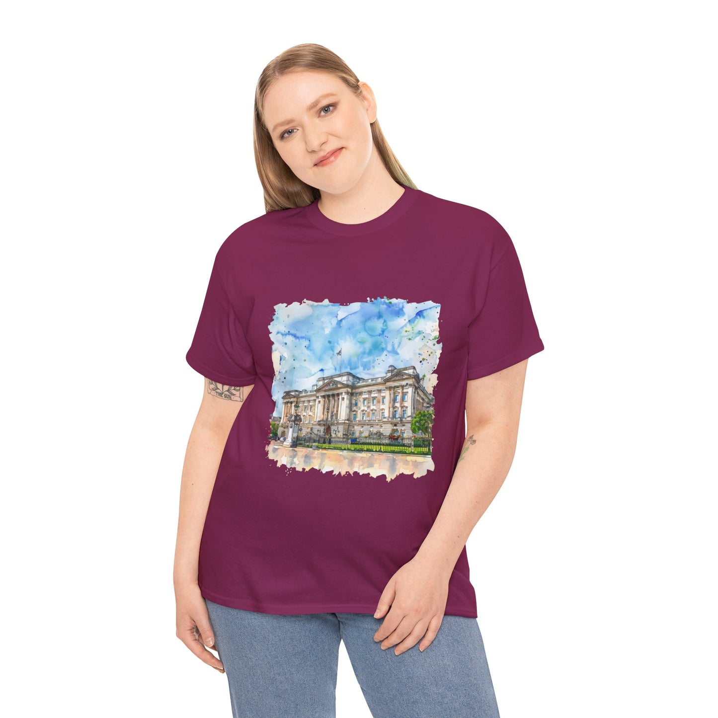 Unisex Heavy Cotton Tee - England Aesthetics - Embracing Classic British Charm and Style
