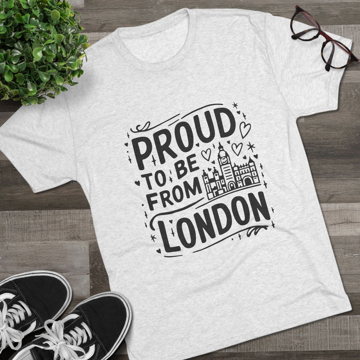Proud To Be From London Unisex Tri-Blend Crew Tee