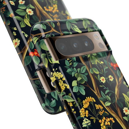 Floral iPhone Case, Nature Inspired Tough Case, Botanical Phone Cover, Eco-Friendly Gift, Unique Floral Design