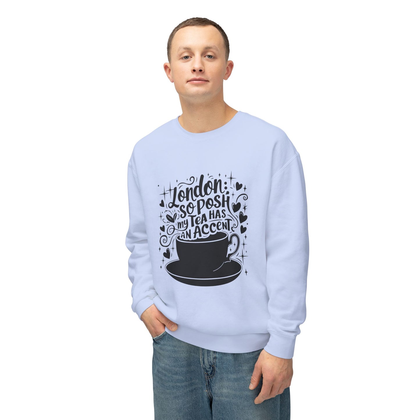 Unisex Lightweight Crewneck Sweatshirt - London's Tea