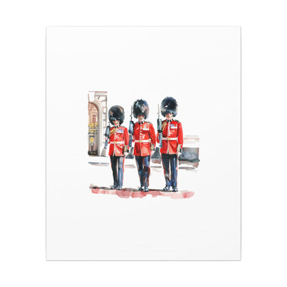 Royal Guards Canvas Print, British Wall Art, Home Decor, Unique Gift, London Culture