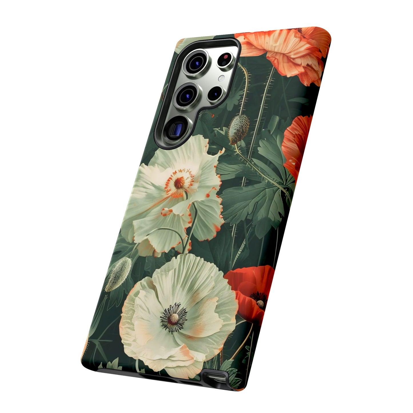 Floral Phone Case - Tough Cases, Botanical Design, Gift for Friends, Trendy Mobile Cover, Personalized Phone Accessory