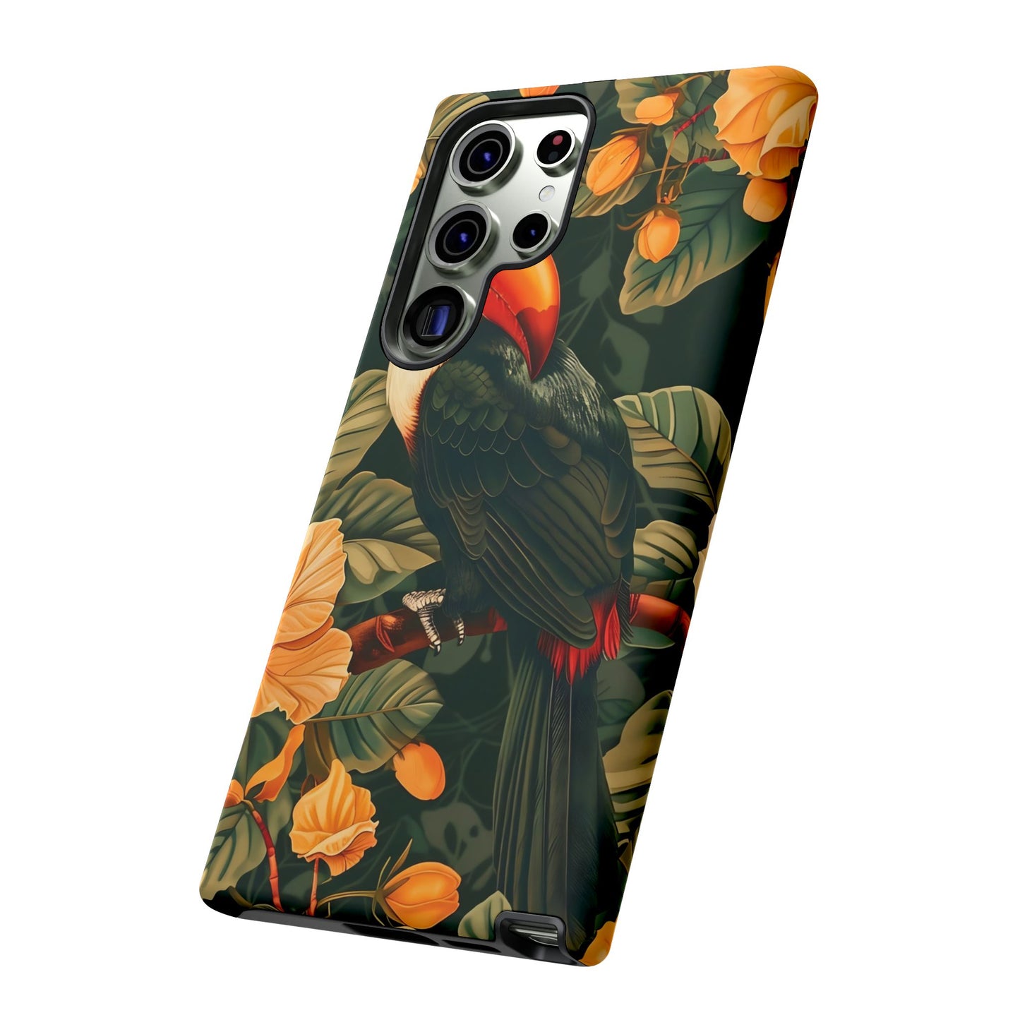 Tropical Toucan Phone Case, Exotic Bird Cover, Nature Lover Gift, Eco-Friendly Design, Customizable Tech Accessory