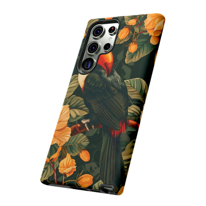 Tropical Toucan Phone Case, Exotic Bird Cover, Nature Lover Gift, Eco-Friendly Design, Customizable Tech Accessory