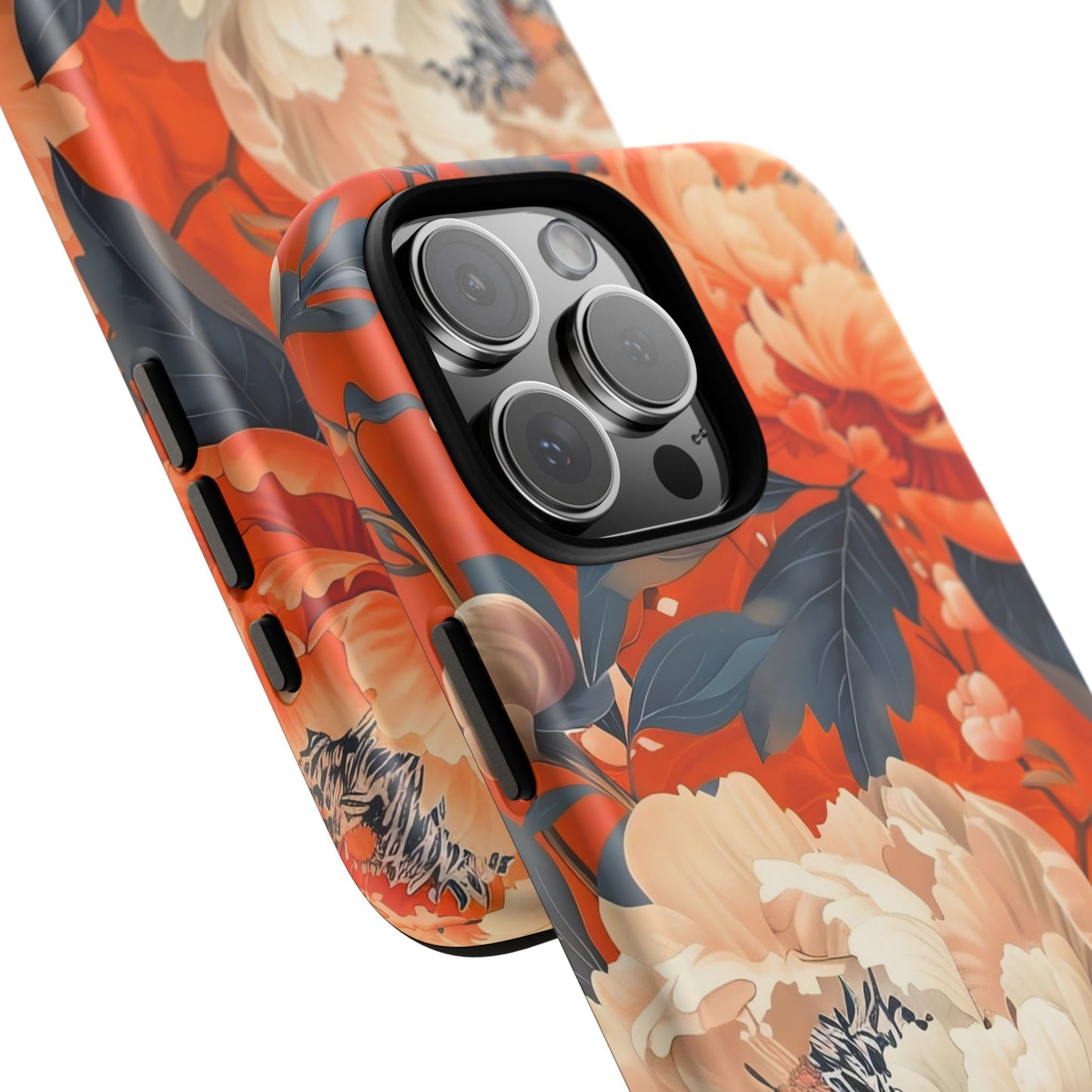 Floral Tough Case, Durable Floral Phone Case, Stylish Protection Case, Gift for Her, Spring Accessories, Mother’s Day Gift