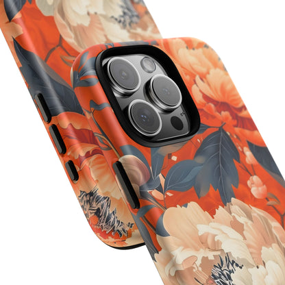 Floral Tough Case, Durable Floral Phone Case, Stylish Protection Case, Gift for Her, Spring Accessories, Mother’s Day Gift