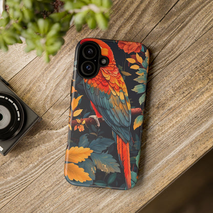 Vibrant Parrot Phone Case - Tough, Stylish, Nature-Inspired, Tropical, Wildlife, Perfect Gift, Summer Vibes