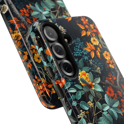Floral Phone Case | Tough Cases, Protective Cover, Gift for Her, Autumn Vibes, Floral Phone Accessory, Unique Design