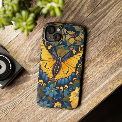 Colorful Butterfly Phone Case, Floral Design, Tough Cases, Protective Cover, Gifts for Nature Lovers, Birthday Present