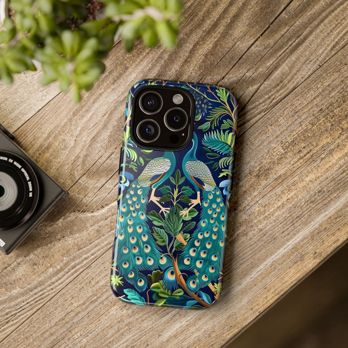 Peacock Tough Phone Case - Colorful Protective Cover, Nature Lover Gift, Stylish Accessory for Celebrations