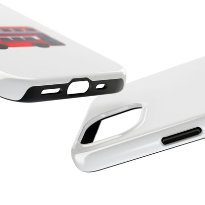London Double-Decker Bus Tough Phone Case - Durable Design for Adventurers and Travelers