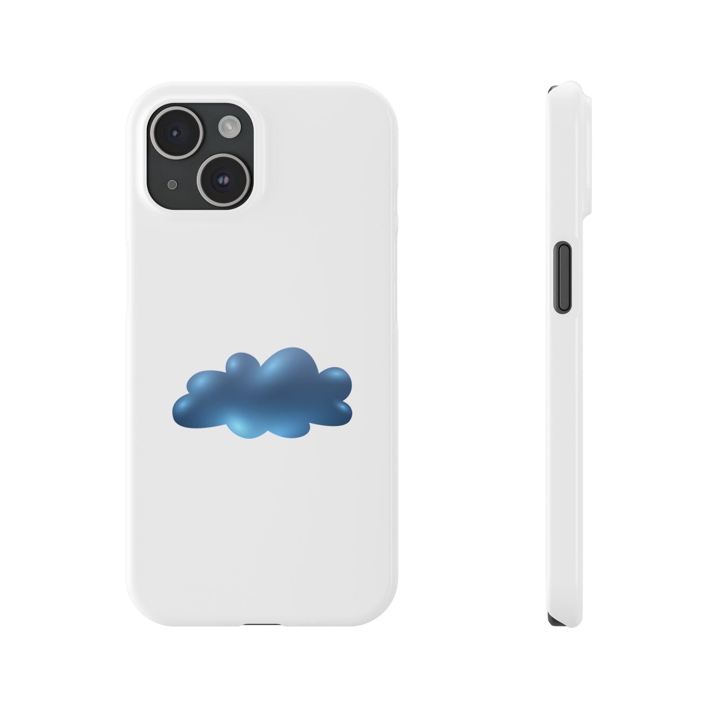 Cloud Design Slim Phone Cases - Aesthetic Protection for Your Device, Cute Phone Cover, Trendy Accessories, Gift for Her, Cloudy Vibes